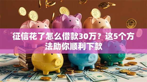 征信花了怎么借款30万?这5个方法助你顺利下款 征信花了怎么借款30万?这5个方法助你顺利下款