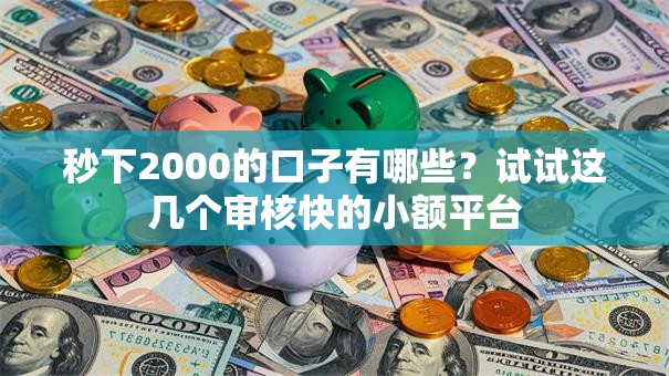 秒下2000的口子有哪些?试试这几个审核快的小额平台 秒下2000的口子有哪些?试试这几个审核快的小额平台