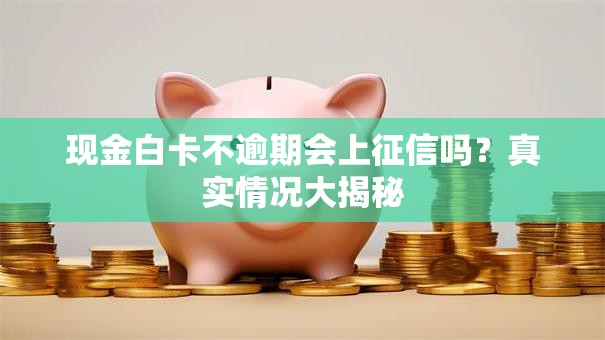 现金白卡不逾期会上征信吗?真实情况大揭秘 现金白卡不逾期会上征信吗?真实情况大揭秘