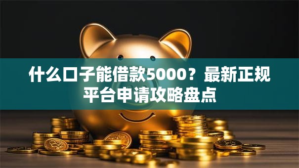 什么口子能借款5000？最新正规平台申请攻略盘点