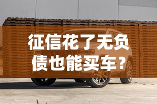 征信花了无负债也能买车？这份避坑指南手把手教你搞定