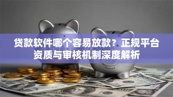 贷款软件哪个容易放款？正规平台资质与审核机制深度解析