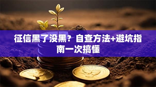 征信黑了没黑?自查方法+避坑指南一次搞懂 征信黑了没黑?自查方法+避坑指南一次搞懂
