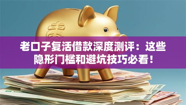 老口子复活借款深度测评：这些隐形门槛和避坑技巧必看！