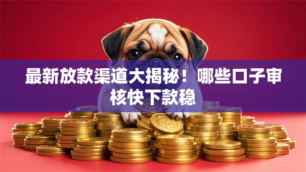最新放款渠道大揭秘！哪些口子审核快下款稳