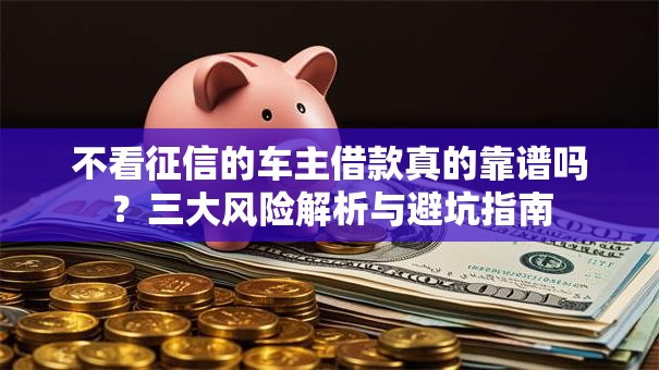 不看征信的车主借款真的靠谱吗？三大风险解析与避坑指南