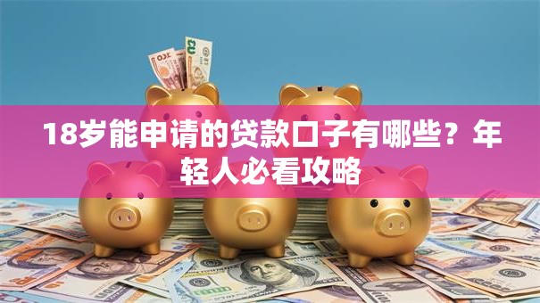 18岁能申请的贷款口子有哪些?年轻人必看攻略 18岁能申请的贷款口子有哪些?年轻人必看攻略