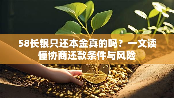 58长银只还本金真的吗?一文读懂协商还款条件与风险 58长银只还本金真的吗?一文读懂协商还款条件与风险