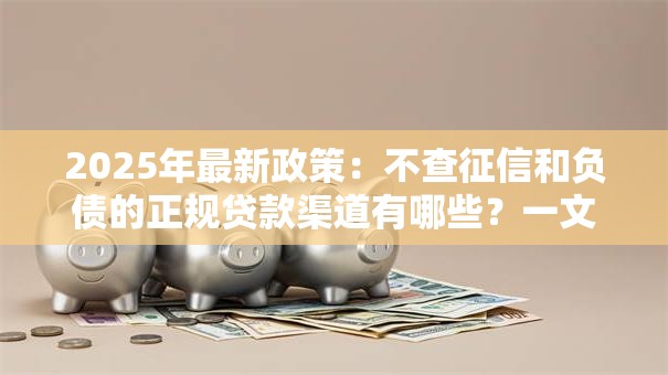 2025年最新政策：不查征信和负债的正规贷款渠道有哪些？一文说透避坑攻略