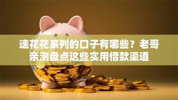 速花花系列的口子有哪些?老哥亲测盘点这些实用借款渠道 速花花系列的口子有哪些?老哥亲测盘点这些实用借款渠道