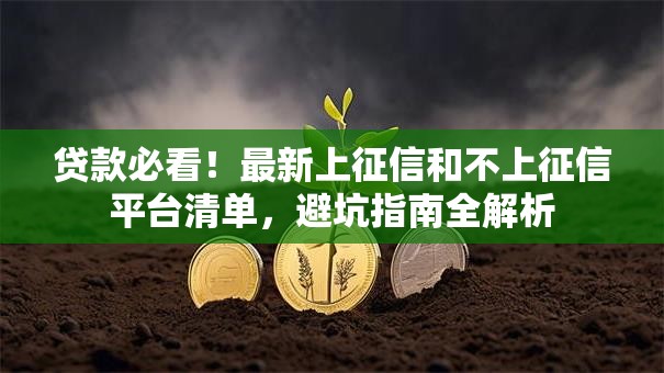 贷款必看!最新上征信和不上征信平台清单,避坑指南全解析 贷款必看!最新上征信和不上征信平台清单,避坑指南全解析