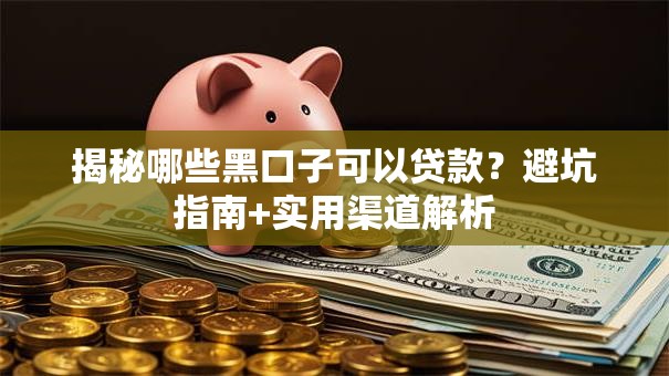 揭秘哪些黑口子可以贷款？避坑指南+实用渠道解析