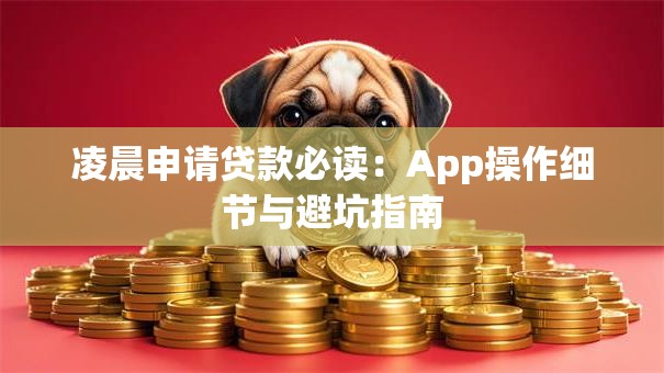 凌晨申请贷款必读:App操作细节与避坑指南 凌晨申请贷款必读:App操作细节与避坑指南