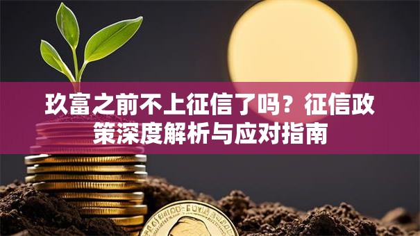 玖富之前不上征信了吗?征信政策深度解析与应对指南 玖富之前不上征信了吗?征信政策深度解析与应对指南