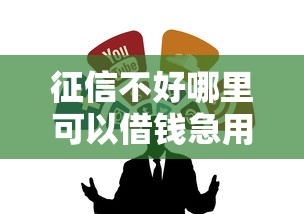 征信不好哪里可以借钱急用3万？这几个渠道或许能解困