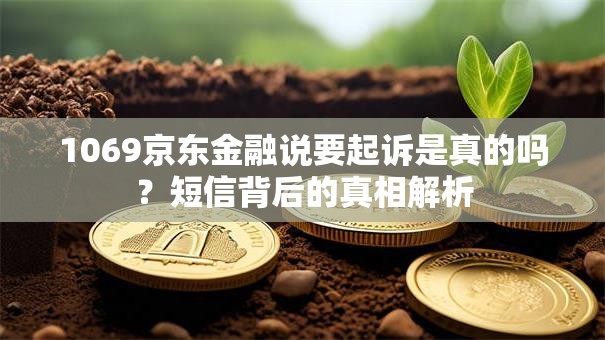 1069京东金融说要起诉是真的吗？短信背后的真相解析