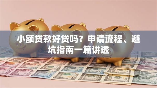 小额贷款好贷吗？申请流程、避坑指南一篇讲透