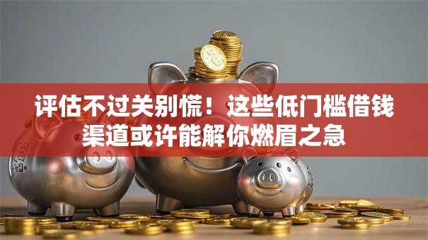 评估不过关别慌!这些低门槛借钱渠道或许能解你燃眉之急 评估不过关别慌!这些低门槛借钱渠道或许能解你燃眉之急