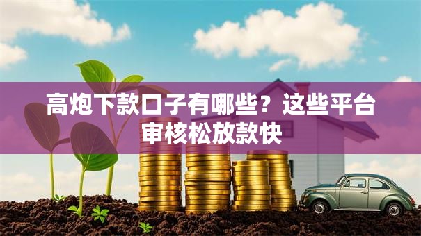 高炮下款口子有哪些?这些平台审核松放款快 高炮下款口子有哪些?这些平台审核松放款快
