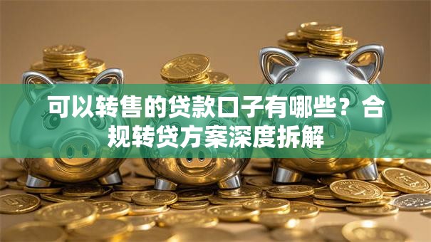 可以转售的贷款口子有哪些?合规转贷方案深度拆解 可以转售的贷款口子有哪些?合规转贷方案深度拆解