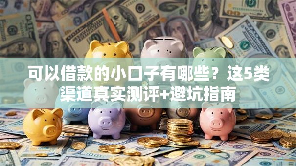 可以借款的小口子有哪些？这5类渠道真实测评+避坑指南
