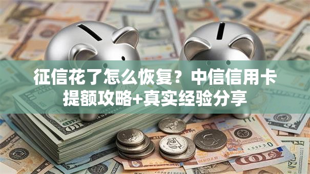 征信花了怎么恢复？中信信用卡提额攻略+真实经验分享