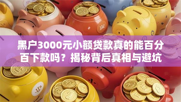 黑户3000元小额贷款真的能百分百下款吗？揭秘背后真相与避坑指南