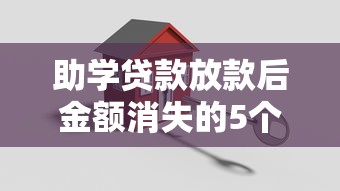 助学贷款放款后金额消失的5个关键原因解析