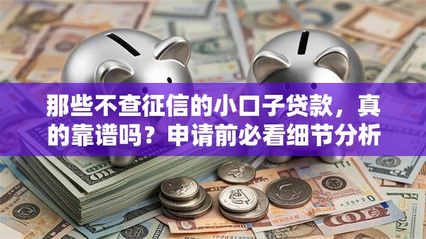 那些不查征信的小口子贷款,真的靠谱吗?申请前必看细节分析 那些不查征信的小口子贷款,真的靠谱吗?申请前必看细节分析