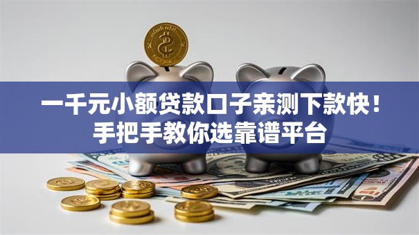 一千元小额贷款口子亲测下款快！手把手教你选靠谱平台