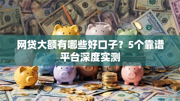 网贷大额有哪些好口子？5个靠谱平台深度实测