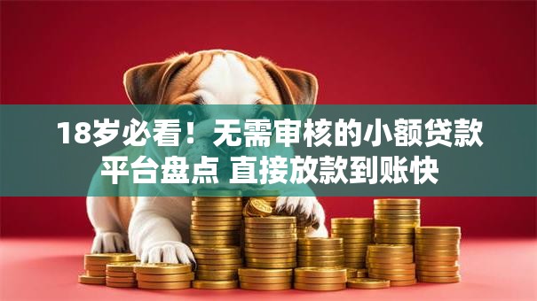 18岁必看！无需审核的小额贷款平台盘点 直接放款到账快