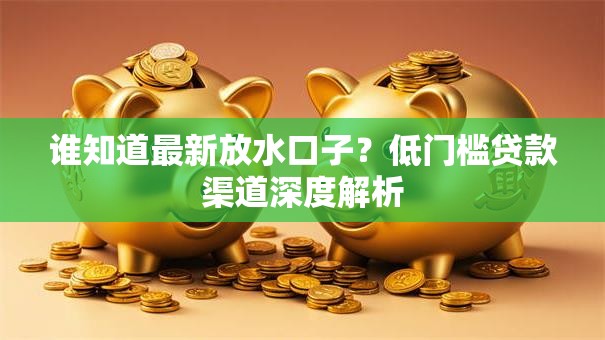 谁知道最新放水口子?低门槛贷款渠道深度解析 谁知道最新放水口子?低门槛贷款渠道深度解析