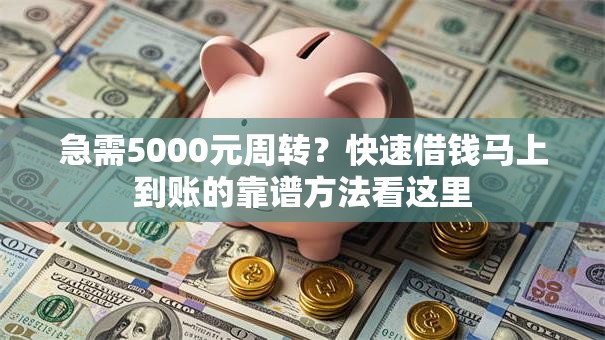 急需5000元周转?快速借钱马上到账的靠谱方法看这里 急需5000元周转?快速借钱马上到账的靠谱方法看这里