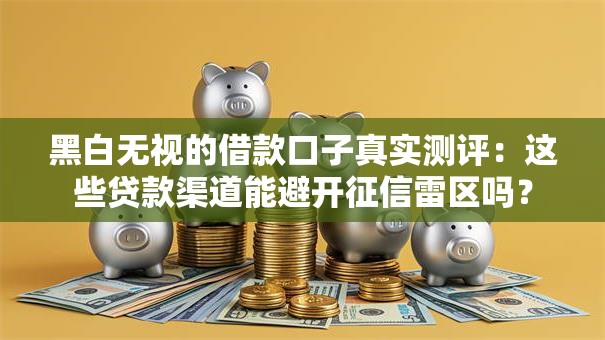 黑白无视的借款口子真实测评：这些贷款渠道能避开征信雷区吗？