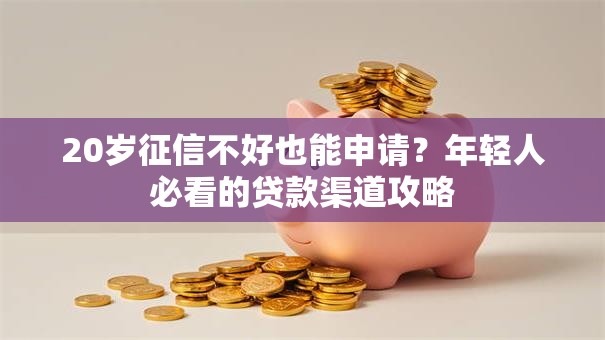 20岁征信不好也能申请?年轻人必看的贷款渠道攻略 20岁征信不好也能申请?年轻人必看的贷款渠道攻略