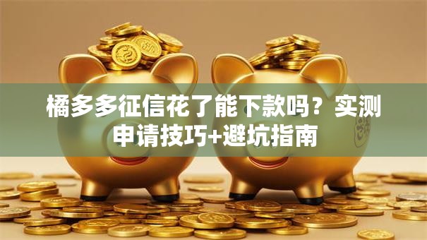 橘多多征信花了能下款吗?实测申请技巧+避坑指南 橘多多征信花了能下款吗?实测申请技巧+避坑指南