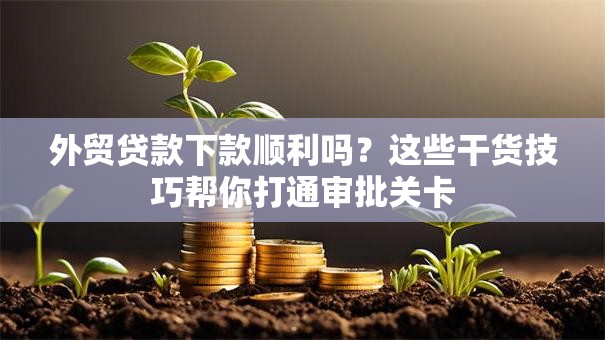 外贸贷款下款顺利吗？这些干货技巧帮你打通审批关卡
