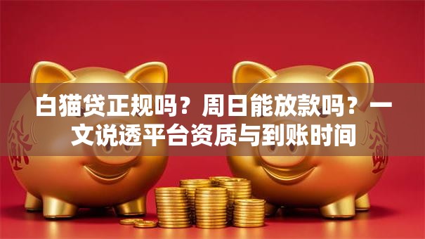 白猫贷正规吗?周日能放款吗?一文说透平台资质与到账时间 白猫贷正规吗?周日能放款吗?一文说透平台资质与到账时间