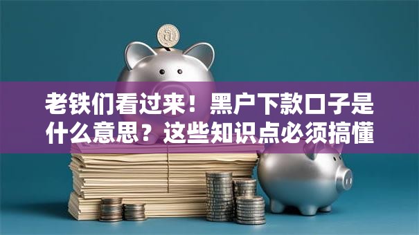 老铁们看过来!黑户下款口子是什么意思?这些知识点必须搞懂 老铁们看过来!黑户下款口子是什么意思?这些知识点必须搞懂