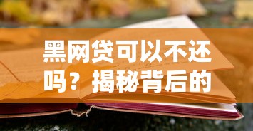 黑网贷可以不还吗?揭秘背后的法律风险与应对策略 黑网贷可以不还吗?揭秘背后的法律风险与应对策略
