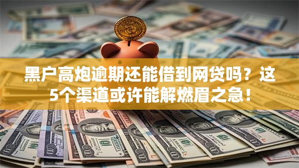 黑户高炮逾期还能借到网贷吗?这5个渠道或许能解燃眉之急! 黑户高炮逾期还能借到网贷吗?这5个渠道或许能解燃眉之急!