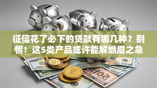 征信花了必下的贷款有哪几种?别慌!这5类产品或许能解燃眉之急 征信花了必下的贷款有哪几种?别慌!这5类产品或许能解燃眉之急