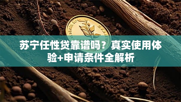 苏宁任性贷靠谱吗？真实使用体验+申请条件全解析