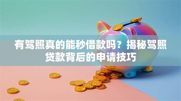 有驾照真的能秒借款吗?揭秘驾照贷款背后的申请技巧 有驾照真的能秒借款吗?揭秘驾照贷款背后的申请技巧