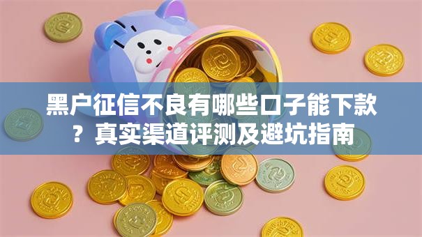 黑户征信不良有哪些口子能下款？真实渠道评测及避坑指南