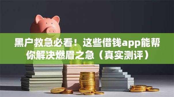 黑户救急必看!这些借钱app能帮你解决燃眉之急(真实测评) 黑户救急必看!这些借钱app能帮你解决燃眉之急(真实测评)