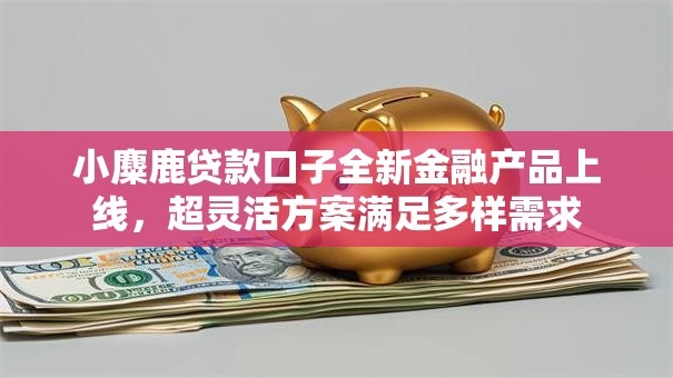 小麋鹿贷款口子全新金融产品上线，超灵活方案满足多样需求