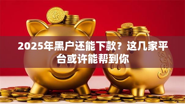 2025年黑户还能下款?这几家平台或许能帮到你 2025年黑户还能下款?这几家平台或许能帮到你