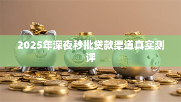 2025年深夜秒批贷款渠道真实测评 2025年深夜秒批贷款渠道真实测评
